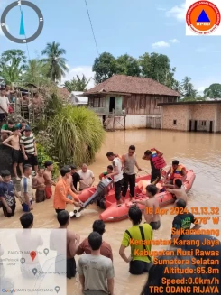 Penanganan Darurat BPBD Banjir Bandang Musi Rawas Utara